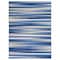 Homeroots 4 x 6 ft. Blue & Ivory Halftone Stripe Area Rug 385874 - alternate 1